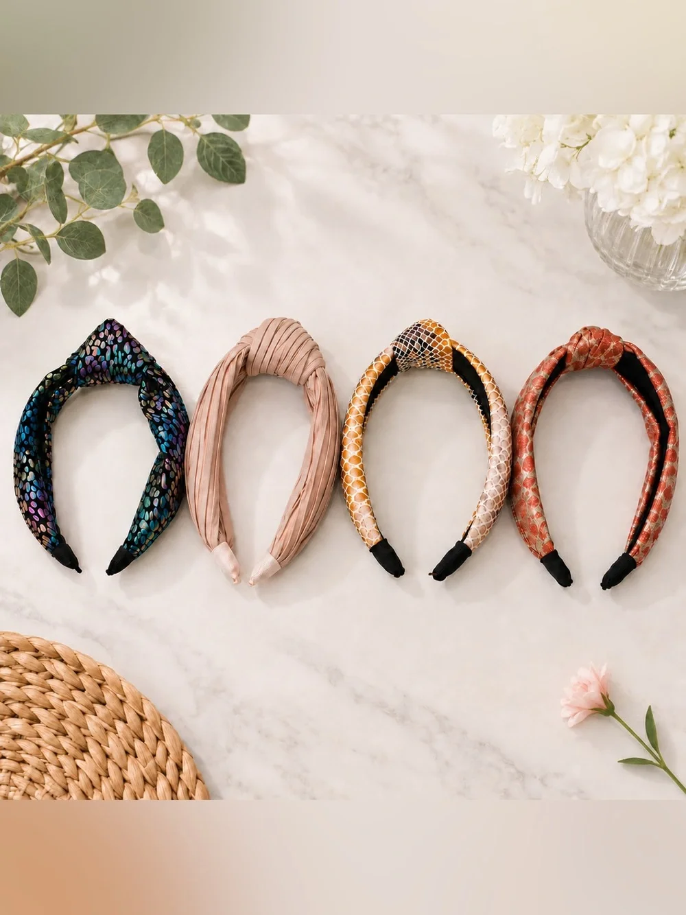 Girls Knotted Headband Bundle 4 Piec